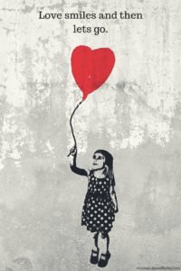 love quotes | a girl holding a balloon with a quote