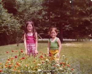 inner wild nature children in the 70's amidst marigolds...